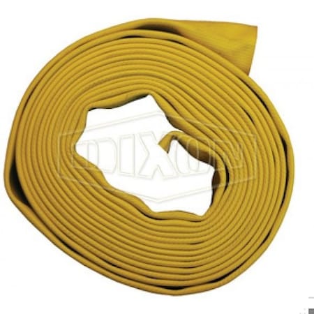 Dixon Heavy Duty Fire Hose, 3 in, 50 ft L, 270 psi Working, Nitrile, Domestic H630Y50UC